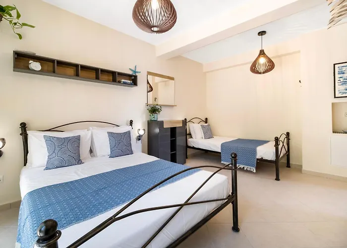 Arapaki Secret Garden, Ground Floor Deluxe Suite, Private Pool, Sauna, Sea View 4* Vournikas